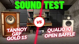 Tannoy GRF Gold 15 vs Qualio IQ Open Baffle speakers --- OTL Amp -- Sound Test