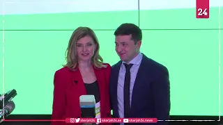 Comedian Zelensky says first round Ukraine win 'just first step'