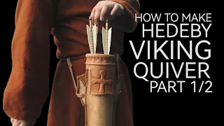 Viking Arrow Quiver 1/2 | Haithabu Pattern Reconstruction - Viking Crafts (Ep. 12 part A)