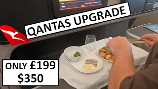 Business Class Upgrade! Awesome Lie Flat Bed on Qantas for crazy £199
