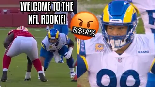 When a ‘ROOKIE’ meets Aaron Donald!😳 (OL vs DL) Rams Vs 49ers highlights NFL Week 4