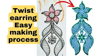 #Twist Earring# Easy process#cad jewelry #matrix 9 #tutorial/04