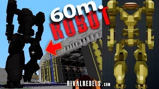 60m tall Nuclear Robot in Minecraft Mod