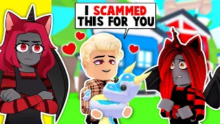 Scammer Has A CRUSH On Me In Adopt Me! (Roblox)