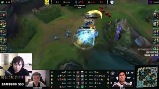 Doublelift reactions to Bwipo solo killing FakeGod