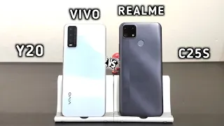 Vivo Y20 VS Realme C25S | Comparison & Speed Test | Camera Test | Which is Better | G85 VS SNPD 460