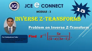 #15 ||  Problem#9 || Inverse Z-Transform ||  𝒛^(−|) [𝟓𝒛/((𝟐−𝒛)(𝟑𝒛−𝟏))].||