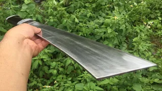 Knife Making - Forged  A Sharpest Machete Knife Out of Car Leaf Spring | Super Sharp Machete Knife