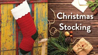 Crochet Christmas Stocking | EASY | The Crochet Crowd