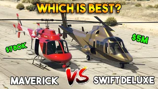 GTA 5 ONLINE : SWIFT DELUXE VS MAVERICK (WHICH IS BEST? CHEAPEST VS MOST EXPENSIVE)