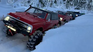 Scale Group Trailing in Alaskas Back country