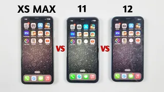 iOS 16.6 SPEED TEST - iPhone Xs Max Vs iPhone 11 Vs iPhone 12