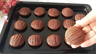 AMAZING!! STRIPED CHOCOLATE COOKIES. VERY DELICIOUS MELTS IN YOUR MOUTH