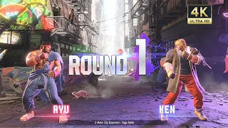 Street fighter 6 - RYU vs KEN [CPU LEVEL 8] [4K 60FPS PS5]