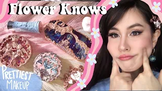 TRYING FLOWER KNOWS BEAUTY! THE PRETTIEST MAKEUP BRAND EVER| FLOWER KNOWS BEAUTY SWATCHES AND REVIEW