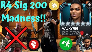 R4 Sig 200 Valkyrie Best Skill Champ Of 2022! Deep Abyss Gameplay? Battlegrounds Destruction! - MCOC