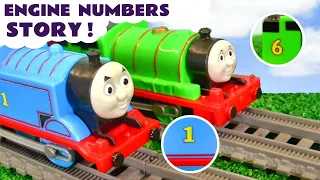 Thomas and the Toy Trains use their Engine Numbers To Count