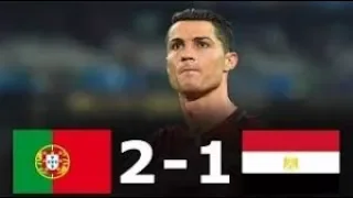 Portugal vs Egypt 2-1 - All Goals & Highlights - Friendly 23/03/2018