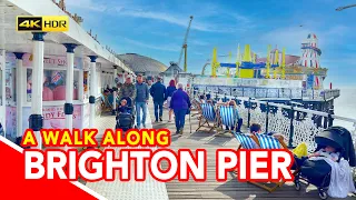 BRIGHTON - Brighton Pier (also known as Brighton Palace Pier) - filmed in 4K HDR