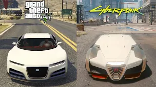 Cyberpunk 2077 vs GTA 5 - Gameplay Comparison