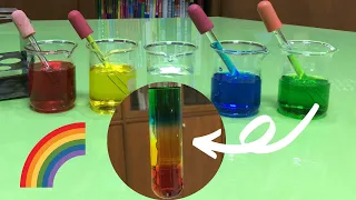 Sugar Rainbow Experiment | Sugar Density Experiment Explained | Sugar Water Rainbow |