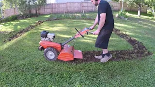 Rototilling the YARD | EXPANDING our GARDENS