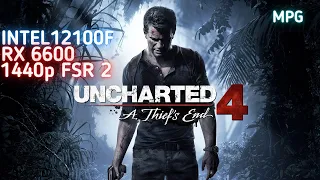 Uncharted 4: A Thief's End - i3 12100F Rx 6600 Stock MAX Settings 1440p FSR 2
