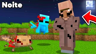 24h Testando Mobs assustadores do Minecraft que são realmente reais