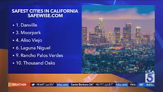 Study ranks safest cities in California