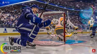 NHL 22 Leafs Catch Fire! Toronto Maple Leafs vs Pittsburgh Penguins 4K60FPS! PS5 Gameplay