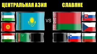 Центральная Азия VS Славяне западные Армия 2022 Сравнение военной мощи