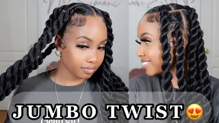 How To: Large Jumbo Twist || Beginner Friendly Hairstyle