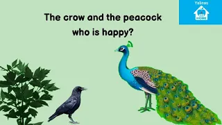 The crow and the peacock who is happy /English story /#yalinasapplehome