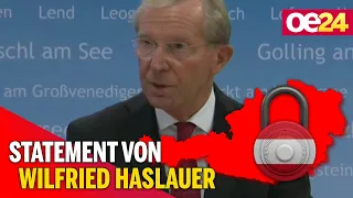 Wilfried Haslauer zum Lockdown für Ungeimpfte in ganz Österreich