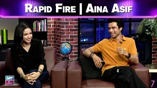 Rapid Fire | Aina Asif | The Night Show with Ayaz Samoo