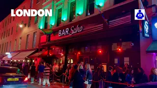 London Walk 🇬🇧 Nightlife, West End, Piccadilly Circus to SOHO | Central London Walking Tour [4K HDR]