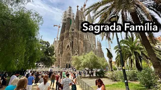 Sagrada Família Walking Tour || Barcelona 2023 || A Place To VISIT.