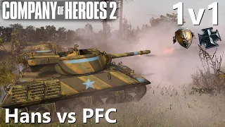 CoH2 - 1v1 Hans(US) vs PFC(OKW) Company of Heroes 2