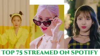 MOST STREAMED SONGS ON SPOTIFY BY KPOP FEMALE ACTS OF ALL-TIME [APRIL, 2021]