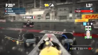 F1 2012 | 3 Lap Challenge | Monaco in Heavy Rain | Attempt 1