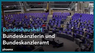 Bundestagsdebatte zum Bundeshaushalt für Bundeskanzlerin und Bundeskanzleramt am 09.12.20