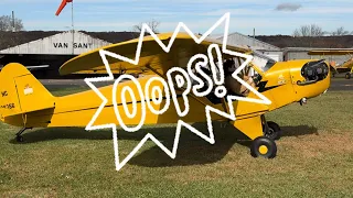 😱You need to see this Piper Cub landing! #aviation #airplane #aircraft #pilot #pipercub