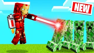 Playing As IRON MAN In MINECRAFT! (Mod)