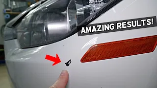 HOW TO FIX SCRATCHED CAR BUMPER, Amazing Results
