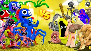 ВСЕ РАДУЖНЫЕ ДРУЗЬЯ ПРОТИВ ВСЕХ ИЗ ЗАКУЛИСЬЯ В ГАРРИС МОД RAINBOW FRIENDS VS BACKROOMS В Garry`s Mod