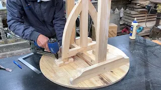 Great Woodworking Idea With No Limits In Life // Plans To Build Smart Folding Table Space Saving!