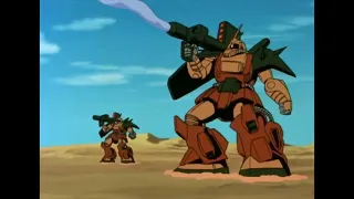 Gundam Team vs Desert Zakus