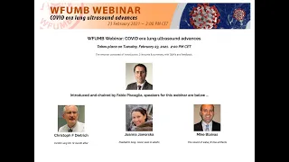 WFUMB Webinar: COVID era lung ultrasound advances - Christoph F Dietrich Presentation