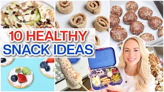 10 Healthy Snack Ideas!  Snack Hacks for Kids  *Snack-spiration*
