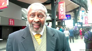 TOMMY HEARNS INTERVIEW AT LITTLE CAESARS ARENA IN DETROIT